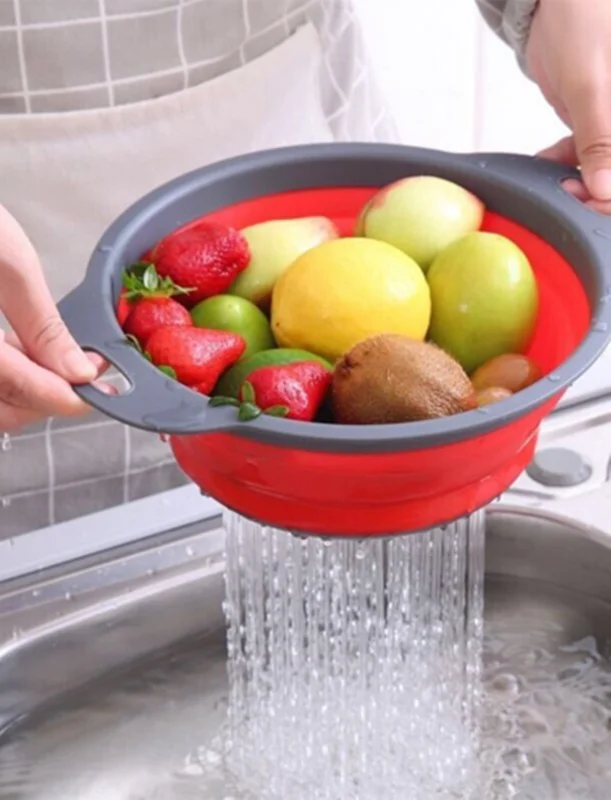 آبکش تاشو سیلیکونی وارداتی سایز متوسط
